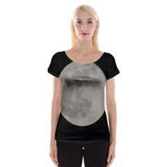 Close To The Full Moon Women s Cap Sleeve Top by picsaspassion