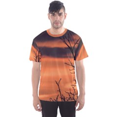 Tree Branches And Sunset Men s Sport Mesh Tee