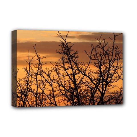 Colorful Sunset Deluxe Canvas 18  X 12   by picsaspassion