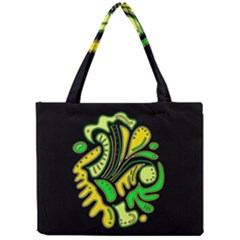 Yellow And Green Spot Mini Tote Bag by Valentinaart