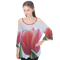 Red Tulips Flutter Tees