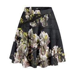 Japanese Cherry Flower High Waist Skirt by picsaspassion