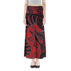 Red Dragon Maxi Skirts by Valentinaart