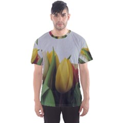 Colorful Bouquet Tulips Men s Sport Mesh Tee