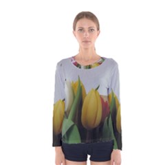 Colorful Bouquet Tulips Women s Long Sleeve Tee