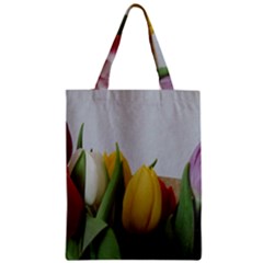 Colorful Bouquet Tulips Zipper Classic Tote Bag