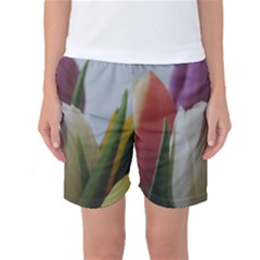 Colored By Tulips Women s Basketball Shorts