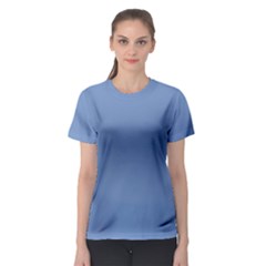 Blue Color Women s Sport Mesh Tee