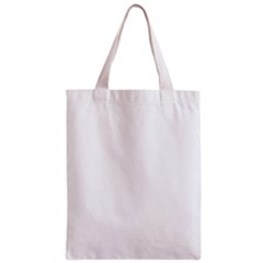 White Color Design Zipper Classic Tote Bag