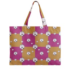 Symbol Peace Drawing Pattern Zipper Mini Tote Bag by dflcprints