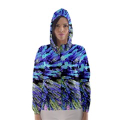 Colorful Floral Art Hooded Wind Breaker (women) by yoursparklingshop