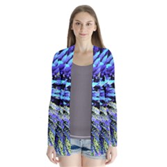 Colorful Floral Art Drape Collar Cardigan by yoursparklingshop