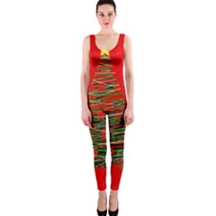 Xmas Tree 3 Onepiece Catsuit by Valentinaart