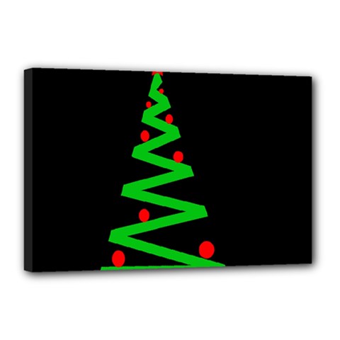 Simple Xmas Tree Canvas 18  X 12  by Valentinaart