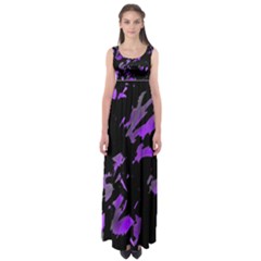 Painter Was Here - Purple Empire Waist Maxi Dress by Valentinaart