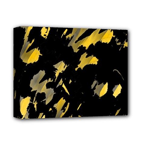 Painter Was Here - Yellow Deluxe Canvas 14  X 11  by Valentinaart