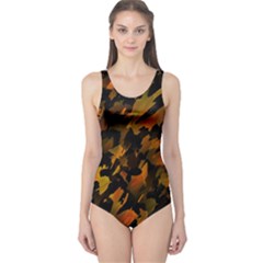 Abstract Autumn  One Piece Swimsuit by Valentinaart