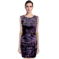 Purple Town Classic Sleeveless Midi Dress by Valentinaart