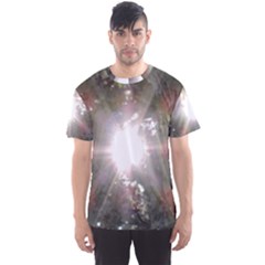 Sun Rays Through White Cherry Blossoms Men s Sport Mesh Tee