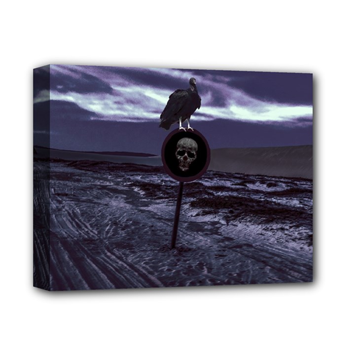 Death Road Dark Scene Deluxe Canvas 14  x 11 