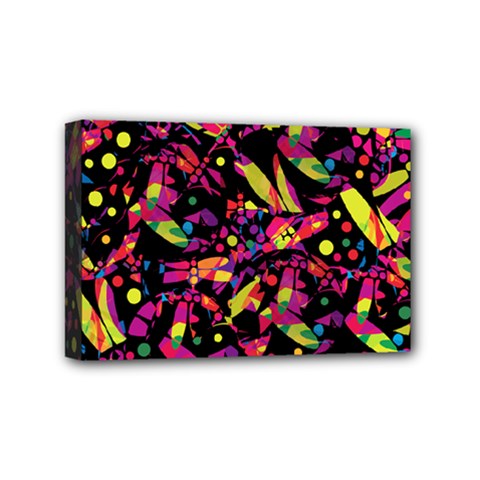 Colorful Dragonflies Design Mini Canvas 6  X 4  by Valentinaart