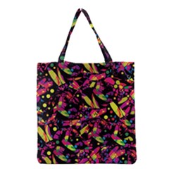 Colorful Dragonflies Design Grocery Tote Bag by Valentinaart