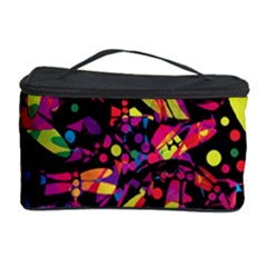 Colorful Dragonflies Design Cosmetic Storage Case by Valentinaart