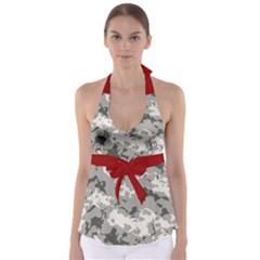 WINTER CAMOUFLAGE Babydoll Tankini Top