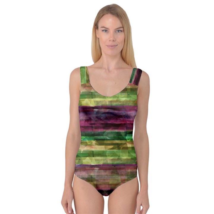 Colorful marble Princess Tank Leotard 