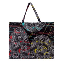 Crush  Zipper Large Tote Bag by Valentinaart