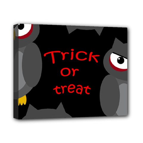 Trick Or Treat - Owls Canvas 10  X 8  by Valentinaart