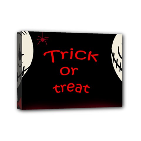 Trick Or Treat 2 Mini Canvas 7  X 5  by Valentinaart