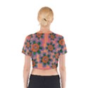 Colorful Floral Dream Cotton Crop Top View2