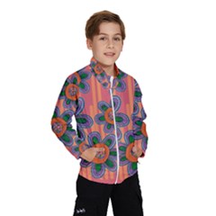 Colorful Floral Dream Wind Breaker (kids) by DanaeStudio