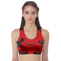 Halloween Bats  Sports Bra by Valentinaart