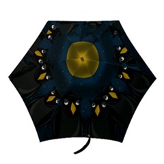 Halloween - Black Crow Flock Mini Folding Umbrellas by Valentinaart