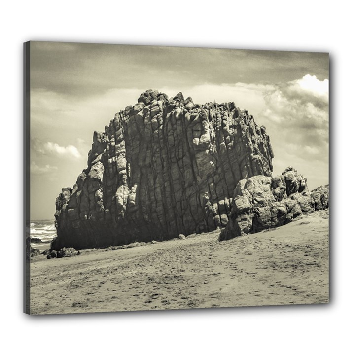 Big Rock At Praia Malhada Jericoacoara Brazil Canvas 24  x 20 