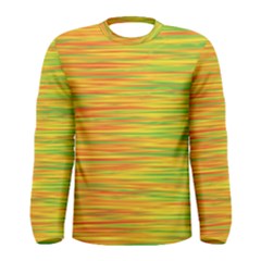Green And Oragne Men s Long Sleeve Tee by Valentinaart