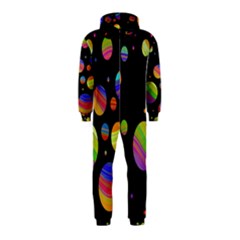 Colorful Galaxy Hooded Jumpsuit (kids) by Valentinaart