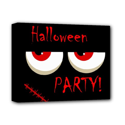 Halloween Party - Red Eyes Monster Deluxe Canvas 14  X 11  by Valentinaart