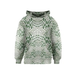 Green Snake Texture Kids  Pullover Hoodie by RespawnLARPer