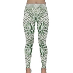 Green Snake Texture Yoga Leggings  by RespawnLARPer