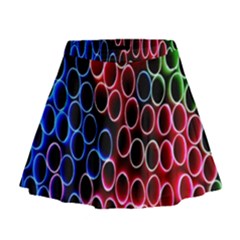 Pexels Pink Green Pipe Jpeg Mini Flare Skirt