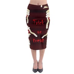 Halloween Mummy Midi Pencil Skirt by Valentinaart