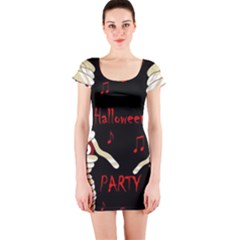 Halloween Mummy Party Short Sleeve Bodycon Dress by Valentinaart