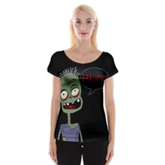 Halloween Zombie Women s Cap Sleeve Top by Valentinaart