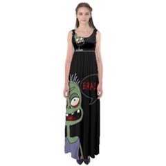 Halloween Zombie Empire Waist Maxi Dress by Valentinaart