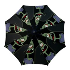 Halloween Zombie On The Cemetery Golf Umbrellas by Valentinaart