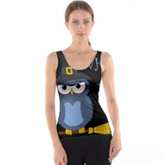 Halloween Witch - Blue Owl Tank Top by Valentinaart