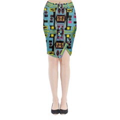 Dvd Midi Wrap Pencil Skirt